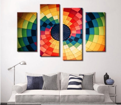 Abstract Hot Air Balloon Wall Art