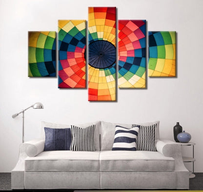 Abstract Hot Air Balloon Wall Art