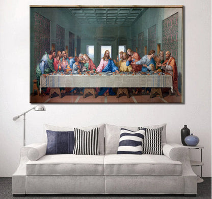 Last Supper Picture | Christian Canvas Wall Art| Canvas Wall Art Poster Print |