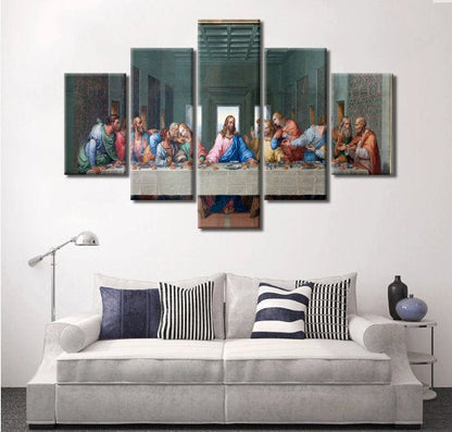 Last Supper Picture | Christian Canvas Wall Art| Canvas Wall Art Poster Print |