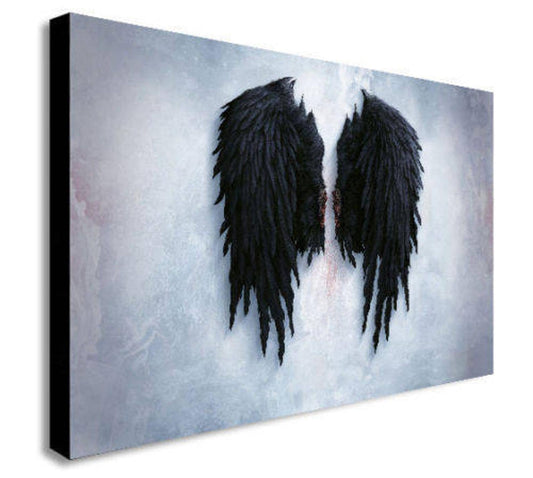 BANKSY Style Angel Wings Banksy Print Banksy Poster Banksy Art Wall Art Ready to Hang Canvas WB