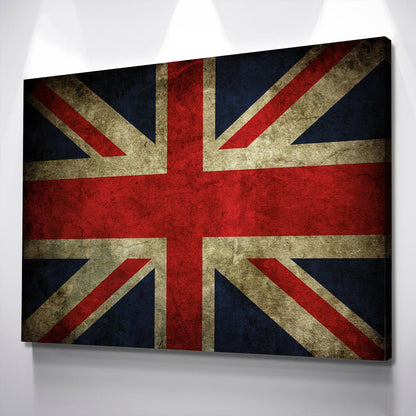 Union Jack - Canvas Wall Art Framed Print - Various Sizes