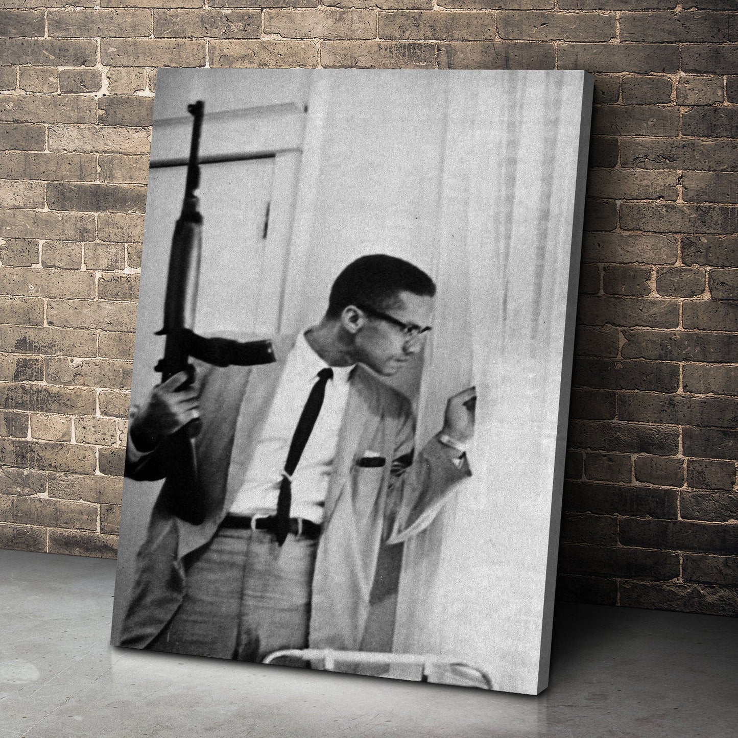 Malcolm X Poster | Window Canvas Wall Art