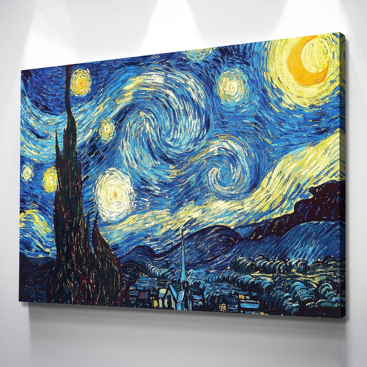 Starry Night Poster | Starry Night Canvas | Van Gogh Starry Night Print