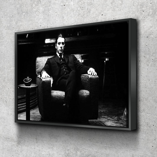 Godfather Poster - Canvas Wall Art Framed Print - Various Sizes Picture Print Poster Canvas Wall Art