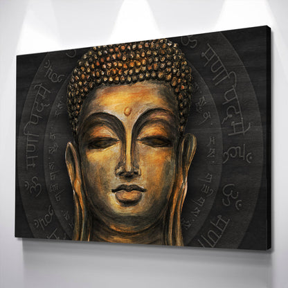 Buddha Wall Art Indian Wall art Spiritual Art yoga art print zen wall art buddha wall decor esoteric art Canvas Wall Art Ready to Hang