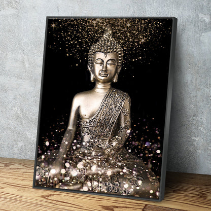 Buddha Wall Art Indian Wall art Spiritual Art yoga art print zen wall art buddha wall decor esoteric art Canvas Wall Art Ready to Hang