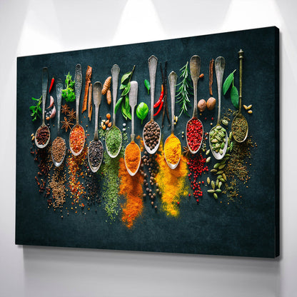 Herbs Spices Cooking Kitchen wall art kitchen wall decor Canvas Wall Art Ready to Hang Canvas