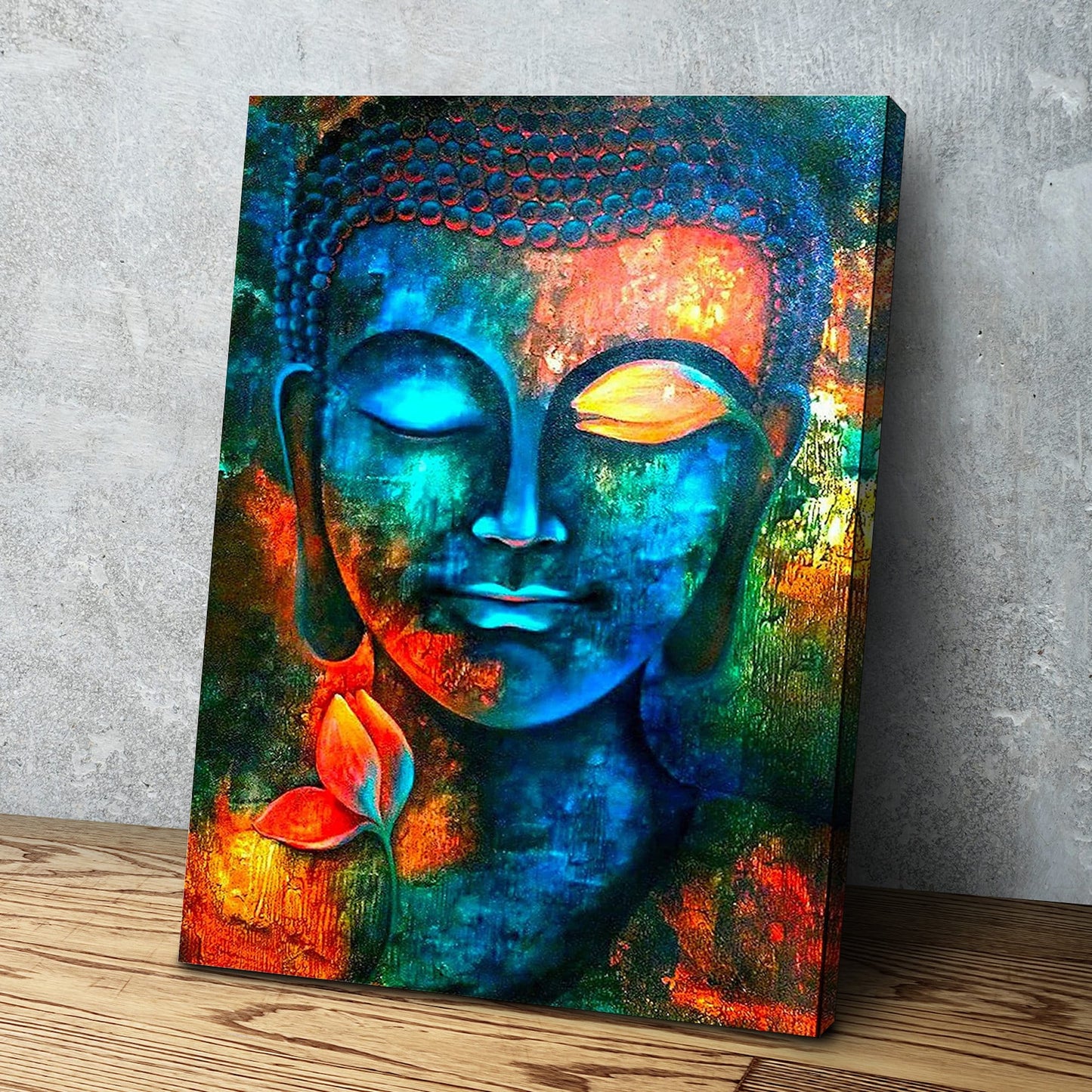 Buddha Wall Art Indian Wall art Spiritual Art yoga art print zen wall art buddha wall decor esoteric art Canvas Wall Art Ready to Hang