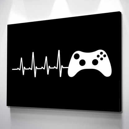 Gamer Life - Video Gamer Decor - Gamer Wall Art Poster Canvas Wall Art Ready to Hang Various Sizes