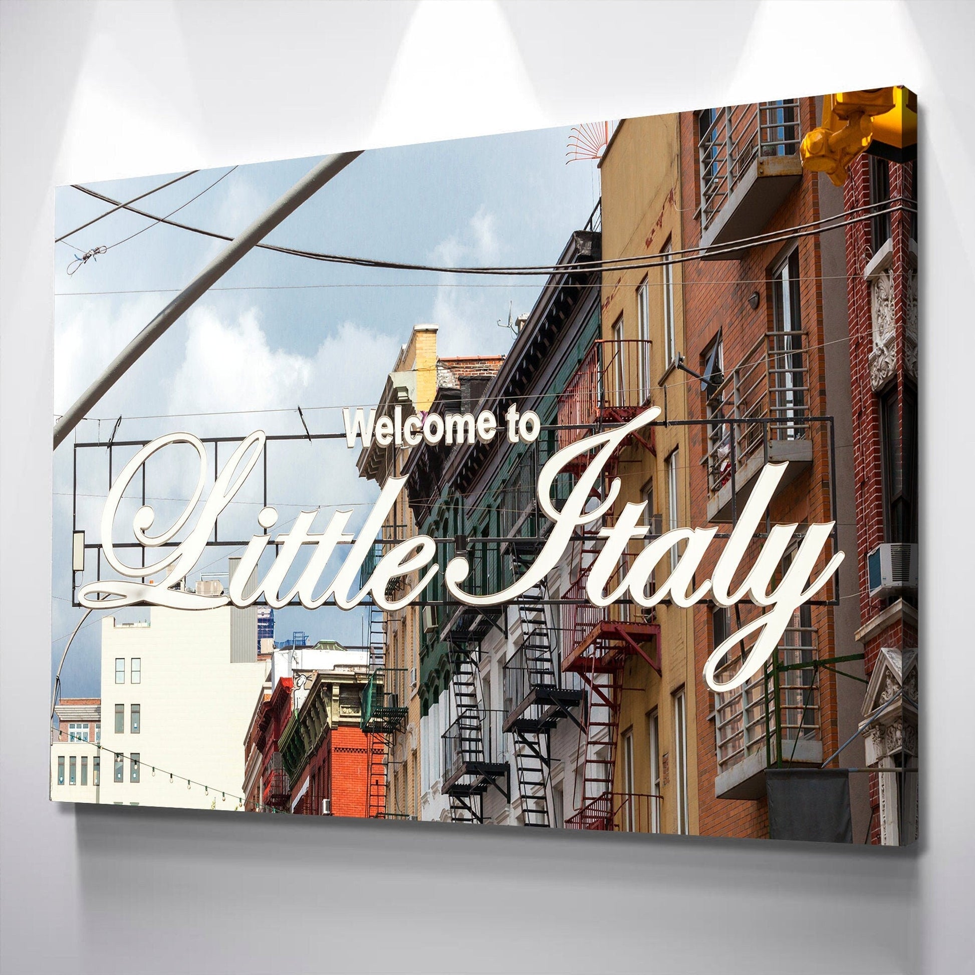 Little Italy New York Wall Decor Canvas Wall Art Poster Print