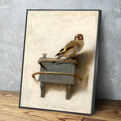 The Goldfinch by Carel Fabritius | Canvas Wall Art Print Poster