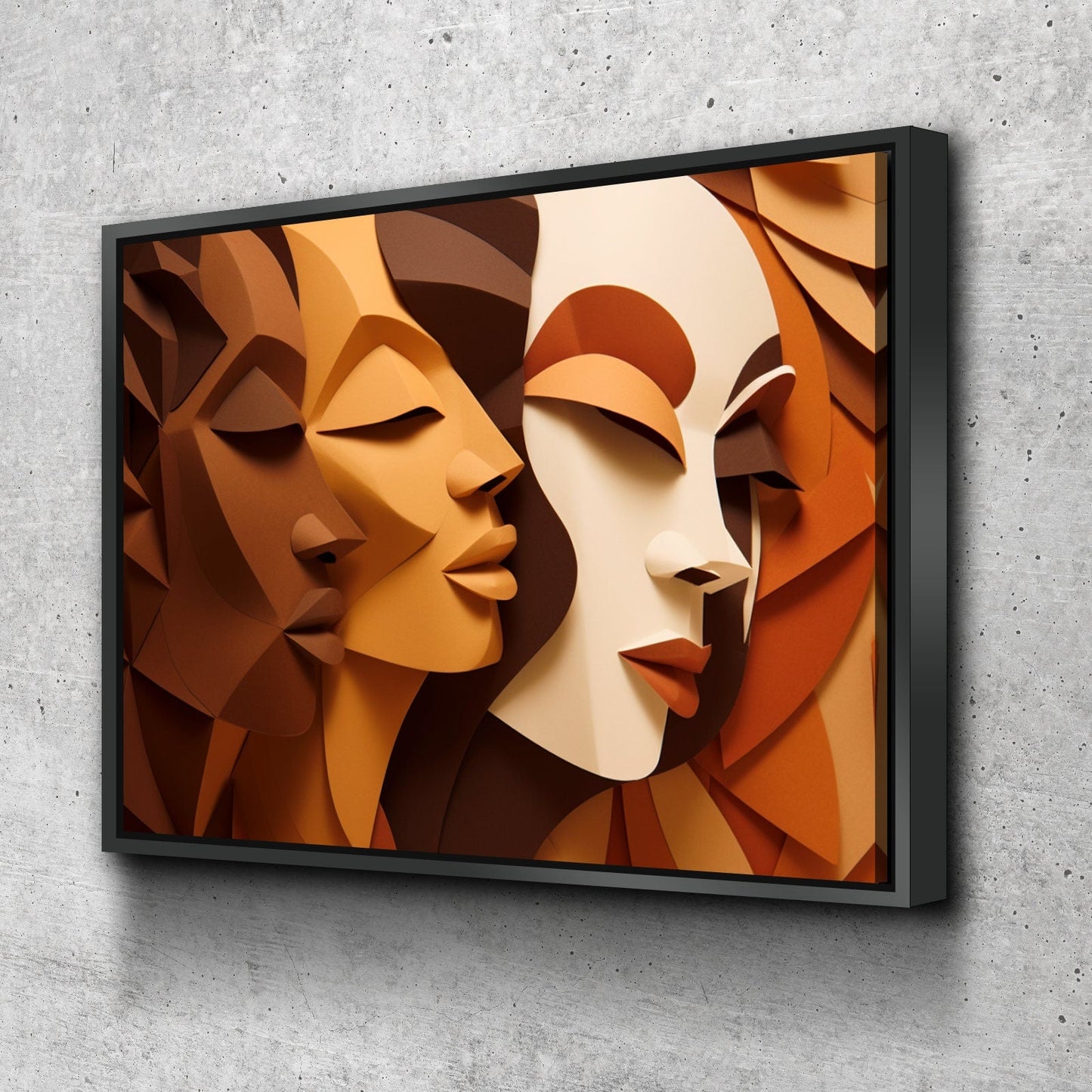 African American Wall Art | African Canvas Art | Canvas Wall Art | Black History Month Women Faces Canvas Art