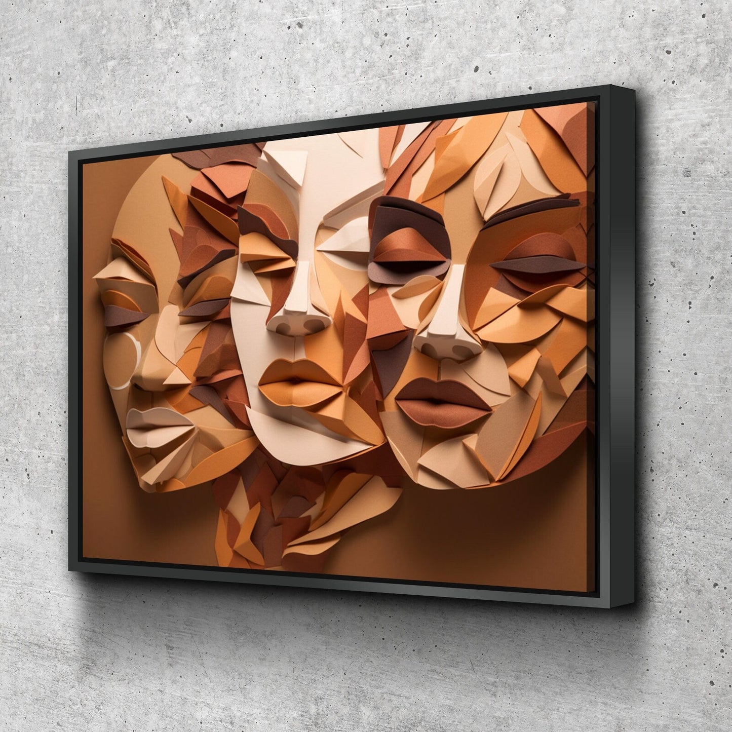 African American Wall Art | African Canvas Art | Canvas Wall Art | Black History Month Women Faces Canvas Art v3