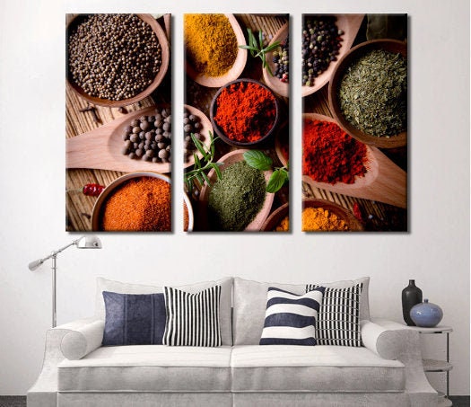 Kitchen Wall Art Kitchen Canvas Spices #2 Ready to Hang Wall Decor