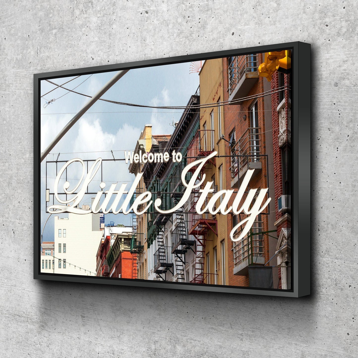 Little Italy New York Wall Decor Canvas Wall Art Poster Print