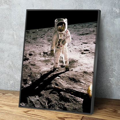 NASA Apollo 11 Moon Landing Posters Space Travel Style Retro Vintage Canvas Wall Art Framed Print