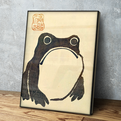 Matsumoto Hoji Frog Toad Print Poster | Canvas Wall Art