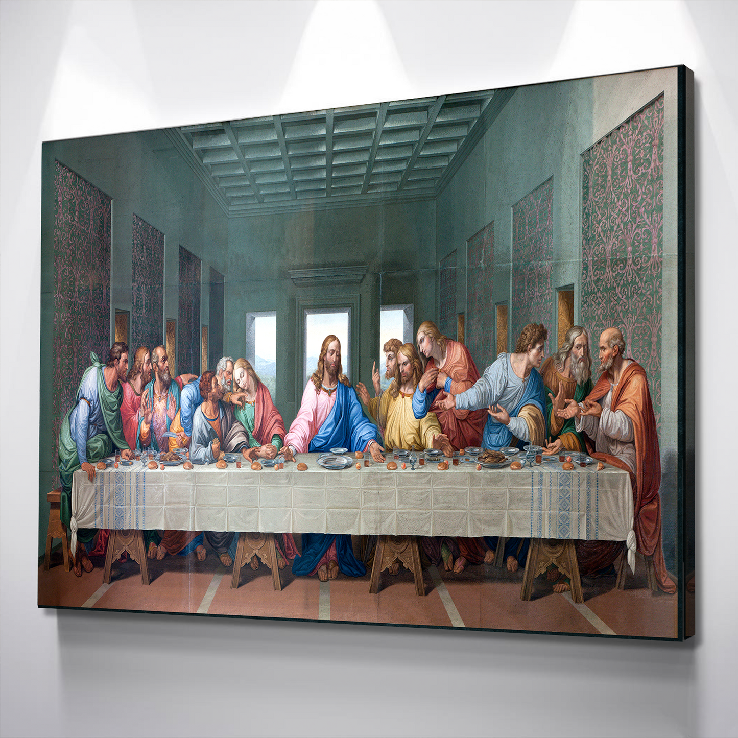 Last Supper Picture | Christian Canvas Wall Art| Canvas Wall Art Poster Print |