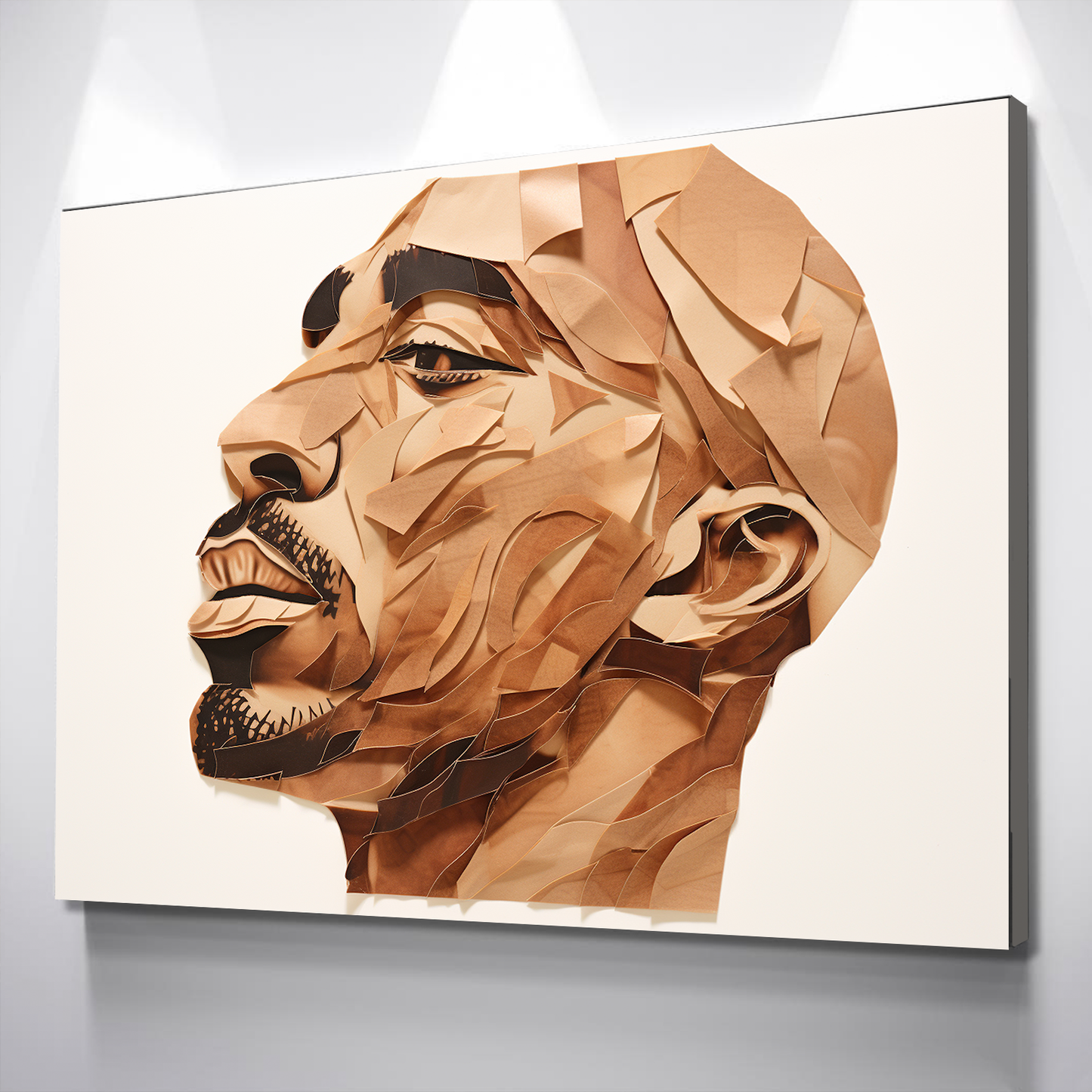 Tupac Collage Style Rap Legend Canvas Wall Art v2