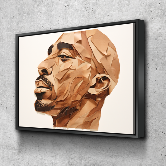 Tupac Collage Style Rap Legend Canvas Wall Art v2