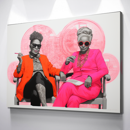 African American Wall Art | African Canvas Art | Canvas Wall Art | Your Cool Grannies Black History Month Canvas Art v2