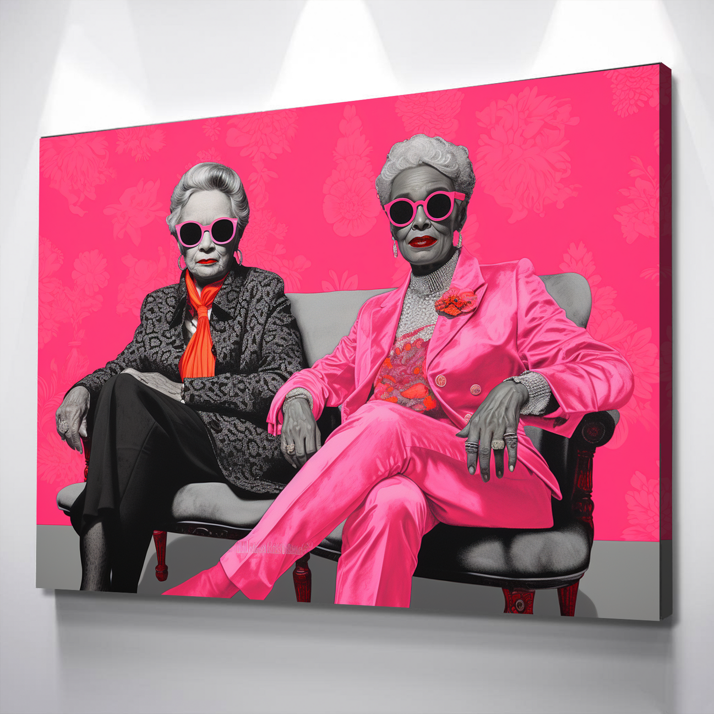 African American Wall Art | African Canvas Art | Canvas Wall Art | Your Cool Grannies Black History Month Canvas Art v3