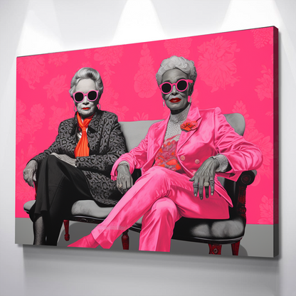 African American Wall Art | African Canvas Art | Canvas Wall Art | Your Cool Grannies Black History Month Canvas Art v3
