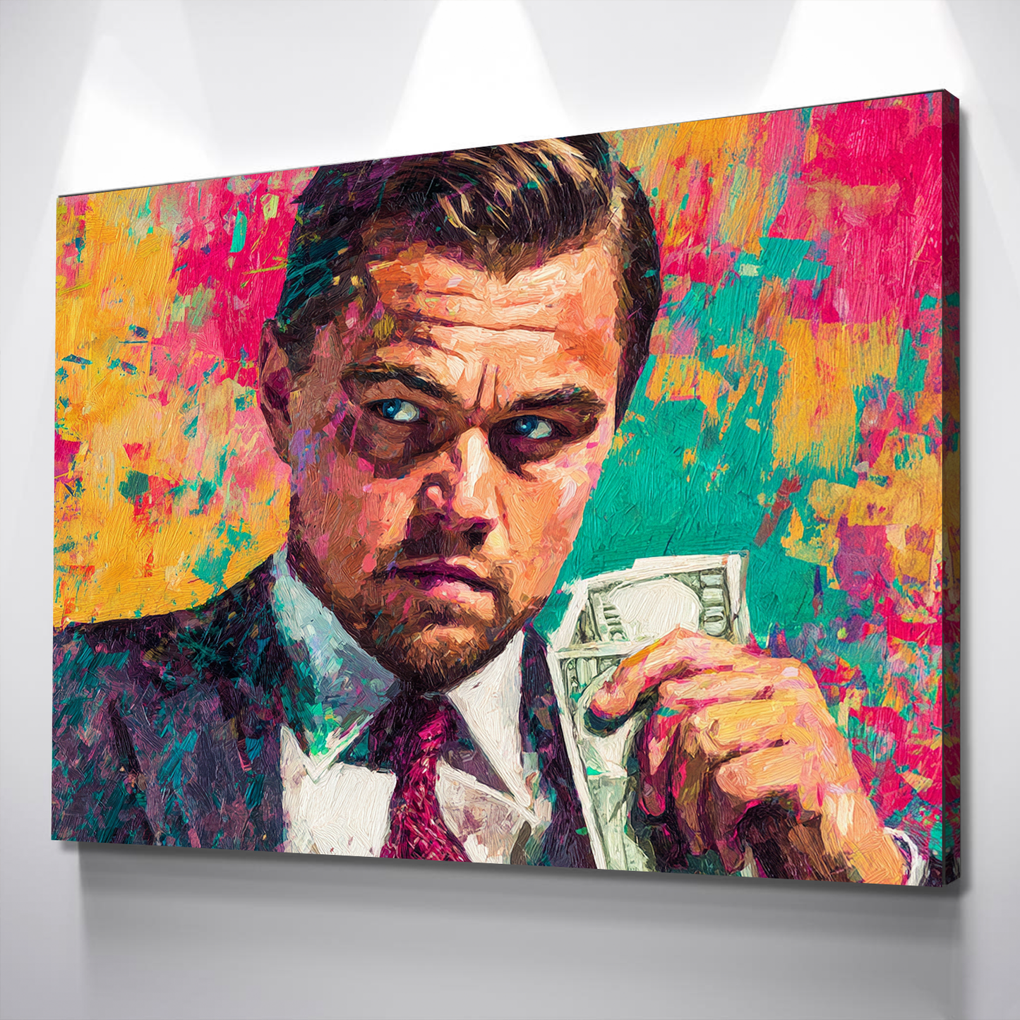“Cash is King” Bold Canvas Wall Art