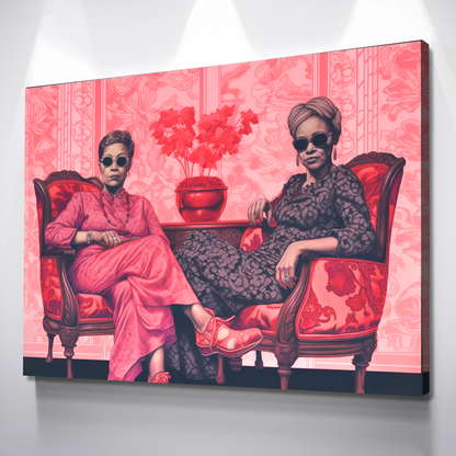 African American Wall Art | African Canvas Art | Canvas Wall Art | Your Cool Aunties Black History Month Canvas Art