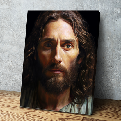 Jesus Christ Canvas Wall Art | Jesus Christ Picture Dark Background | Christian Canvas Wall Art