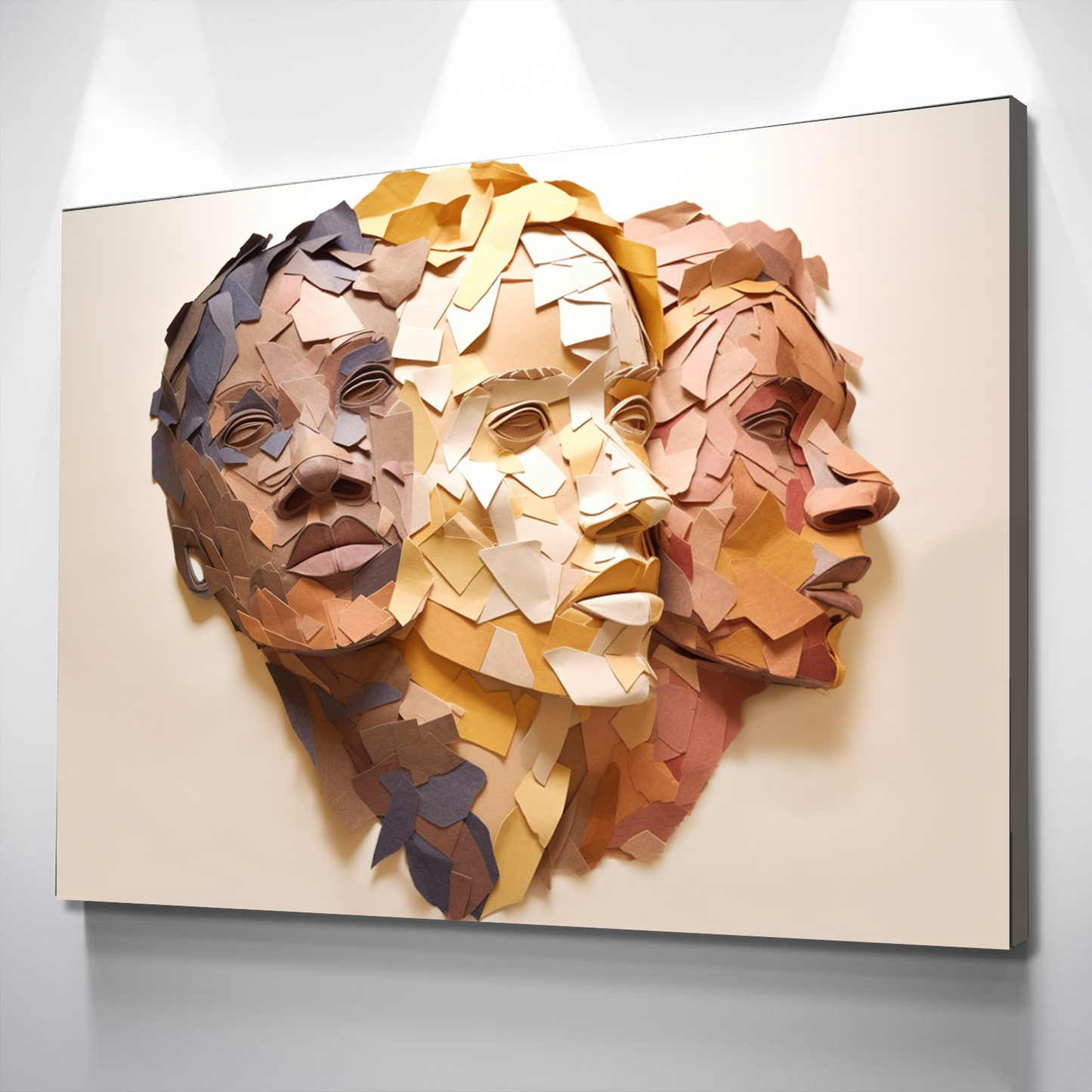 African American Wall Art | African Canvas Art | Canvas Wall Art | Black History Month Faces Canvas Art v3
