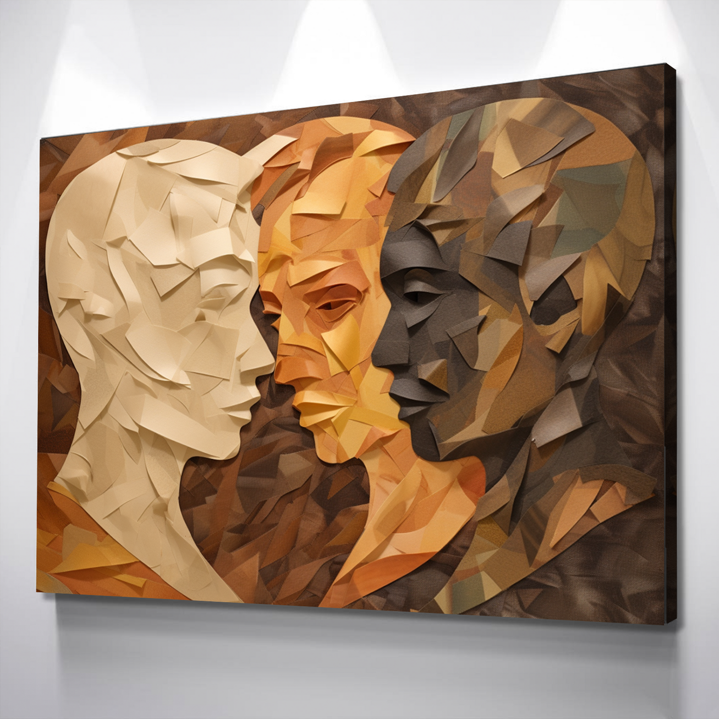 African American Wall Art | African Canvas Art | Canvas Wall Art | Black History Month Faces Canvas Art v2-1