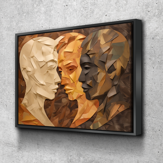 African American Wall Art | African Canvas Art | Canvas Wall Art | Black History Month Faces Canvas Art v2-1