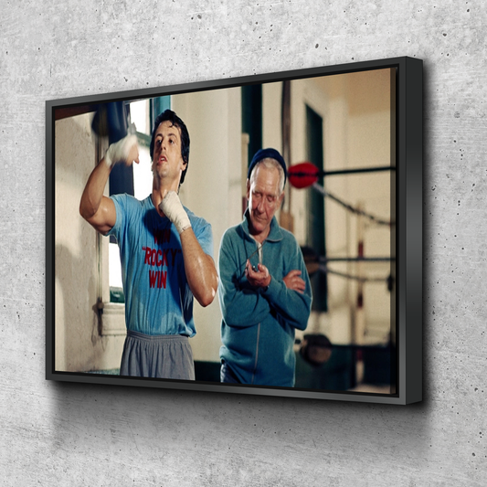 Rocky Movie Poster | Canvas Wall Art | Rocky Balboa Punching Bag