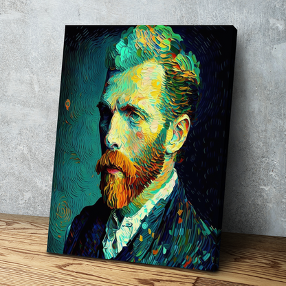 Van Gogh Abstract Self Portrait Print | Van Gogh Prints | Canvas Wall Art