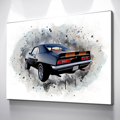 Custom Car Portrait | Father's Day Gift | Portrait from Photo | Car Watercolor | Gift for Car Lovers | Canvas Wall Art | Car Illustration