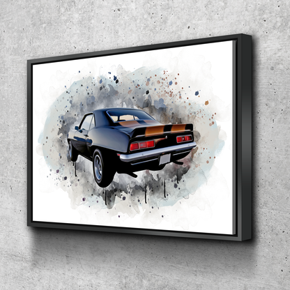 Custom Car Portrait | Father's Day Gift | Portrait from Photo | Car Watercolor | Gift for Car Lovers | Canvas Wall Art | Car Illustration