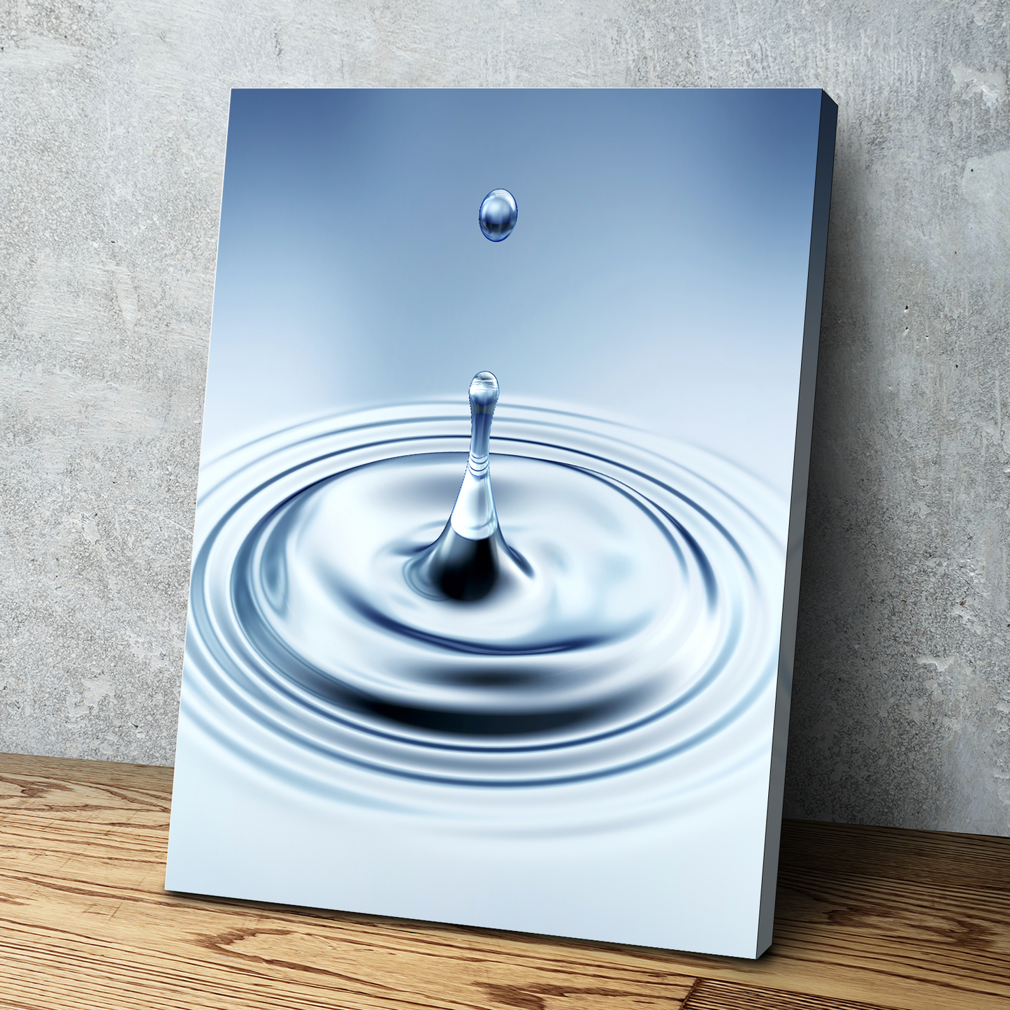 Water Drop Portrait Bathroom Wall Art | Bathroom Wall Decor | Bathroom Canvas Art Prints | Canvas Wall Art