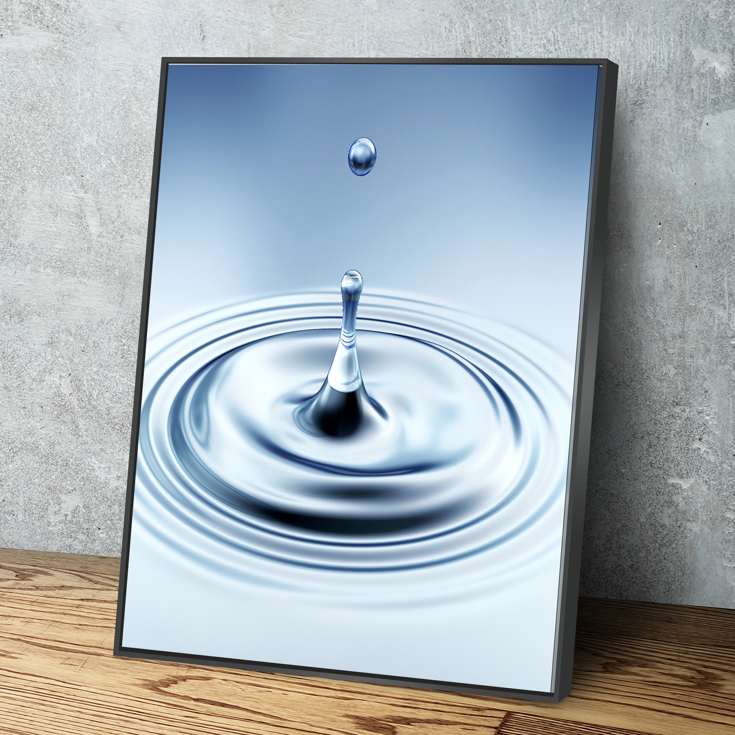 Water Drop Portrait Bathroom Wall Art | Bathroom Wall Decor | Bathroom Canvas Art Prints | Canvas Wall Art