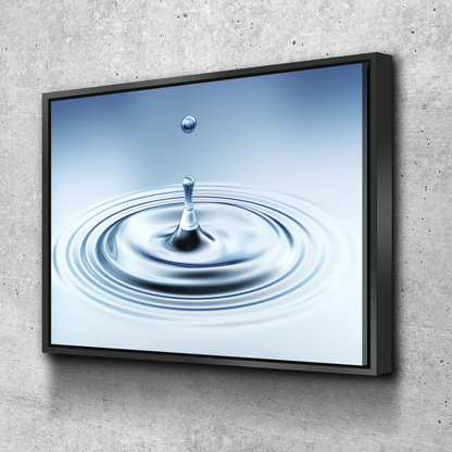 Water Drop Landscape Bathroom Wall Art | Bathroom Wall Decor | Bathroom Canvas Art Prints | Canvas Wall Art