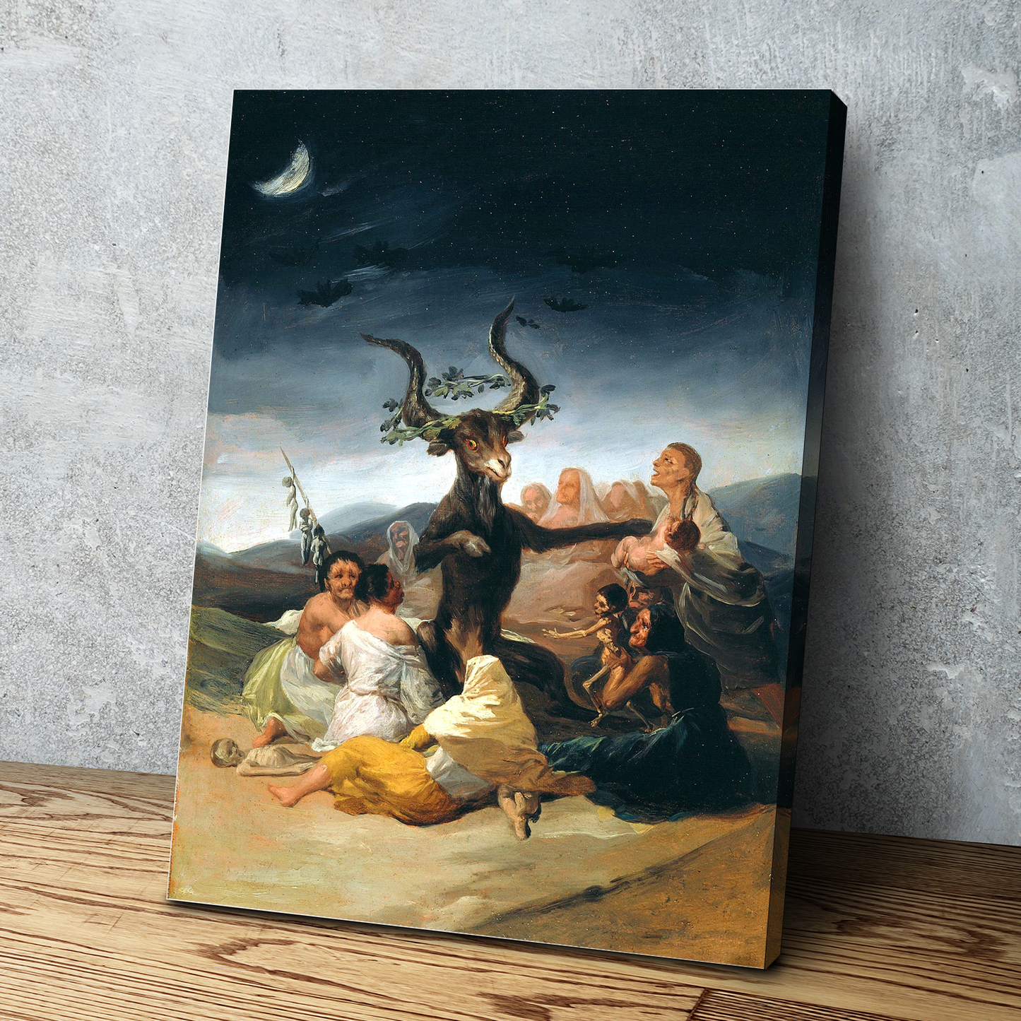 Witches Of Sabbath Francisco Goya Canvas Wall Art Portrait